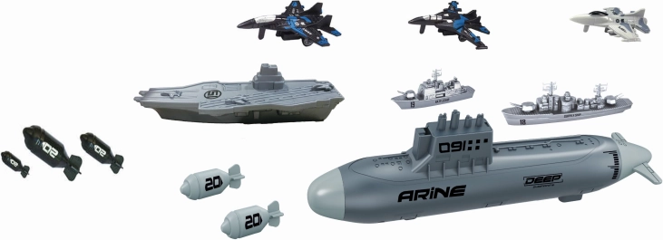 Onderzeeër met torpedolanceerder – speelset 28 cm