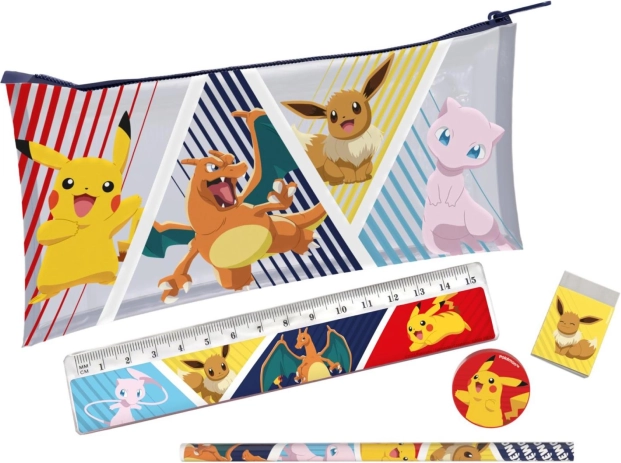 Pokémon etui met accessoires 19 × 11 cm