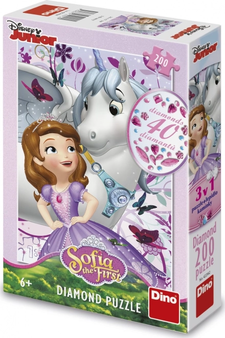 Sofia the First and Unicorn Gem Puzzle