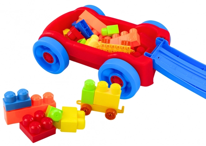 Blue and Red Rolling Block Set for Kids