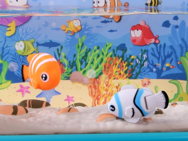 Interactive Illuminated Aquarium with Magnetic Fish