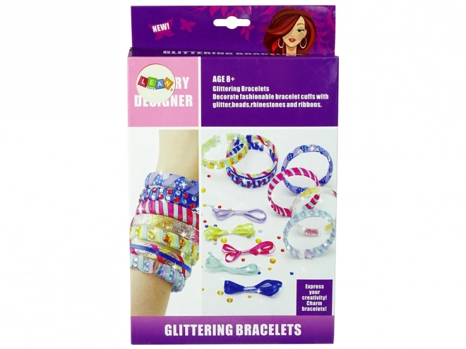 Diy Glitter Ribbon Bracelet Making Set