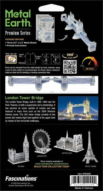 Metal Earth 3D Puzzle Premium Series: Tower Bridge