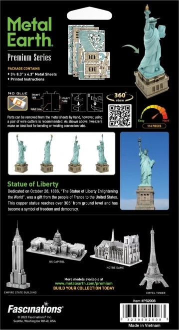 Statue of Liberty 3D Metal Puzzle