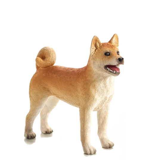 Realistic Shiba Inu Figurine