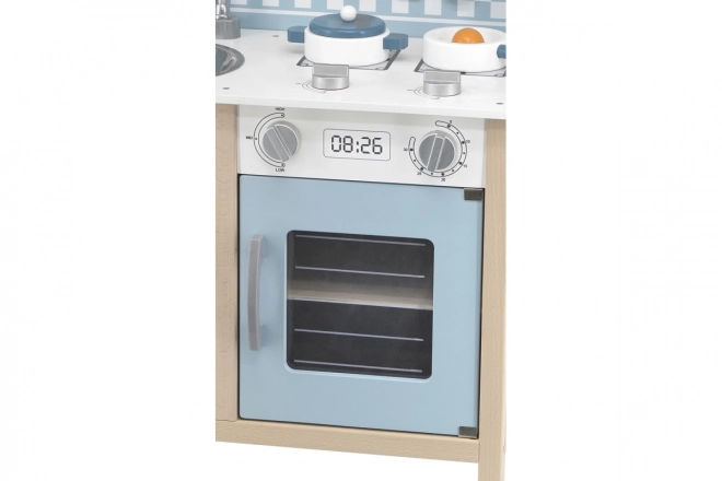 Wooden Kitchen Playset Blue