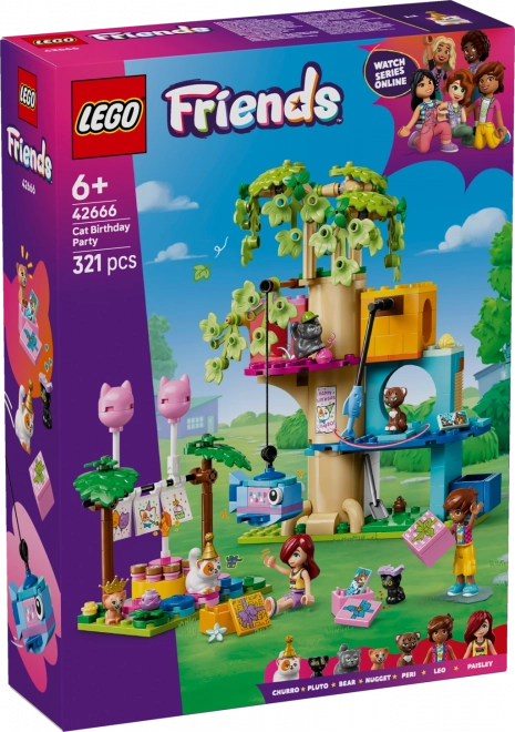 Lego Friends Oslava narodenín mačičiek a dom na strome
