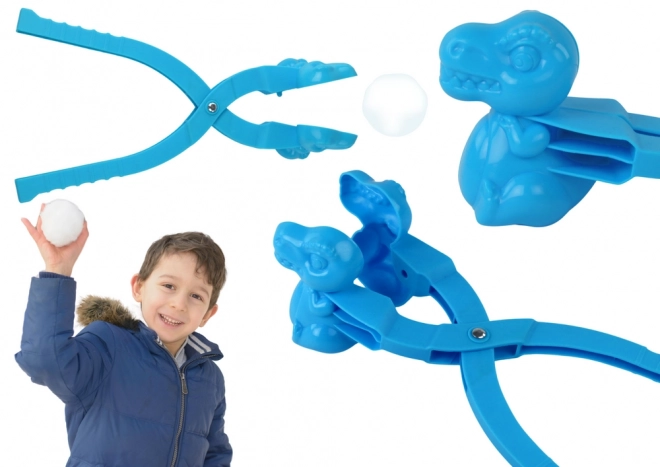 Snowball Maker Blue Dinosaur