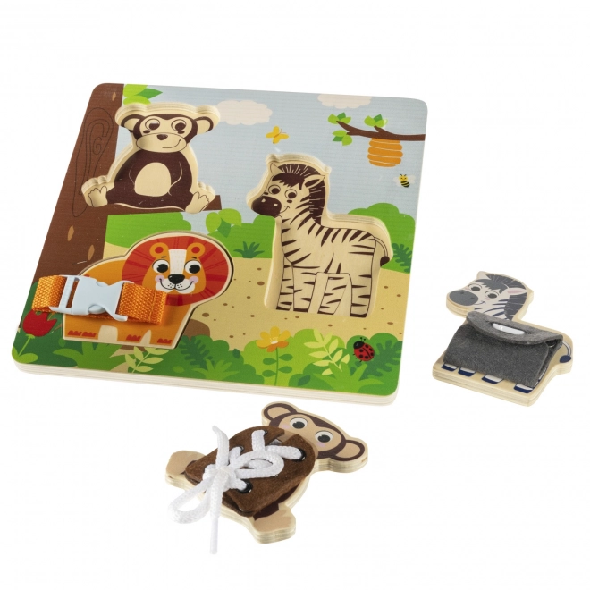 Wooden Montessori Safari Adventure Puzzle