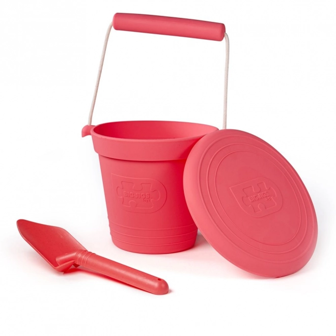 Bigjigs Beach Pail Dark Pink