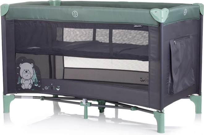 Chipolino Travel Cot Ariel Pastel Green