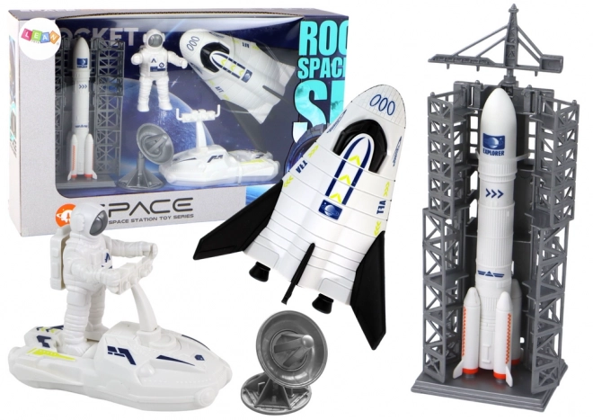 Space Mission Playset with Rocket and Astronaut