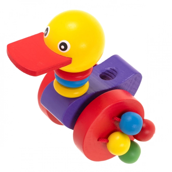 Wooden Push Duck on Stick for Kids