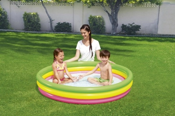 Inflatable Rainbow Pool for Kids