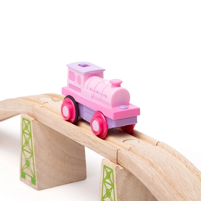 Bigjigs Rail Electric Pink Locomotive