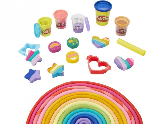 play-doh sparkly colors playset