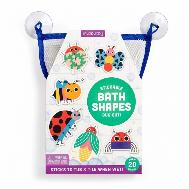 Mudpuppy bath adhesive foam shapes ladybugs