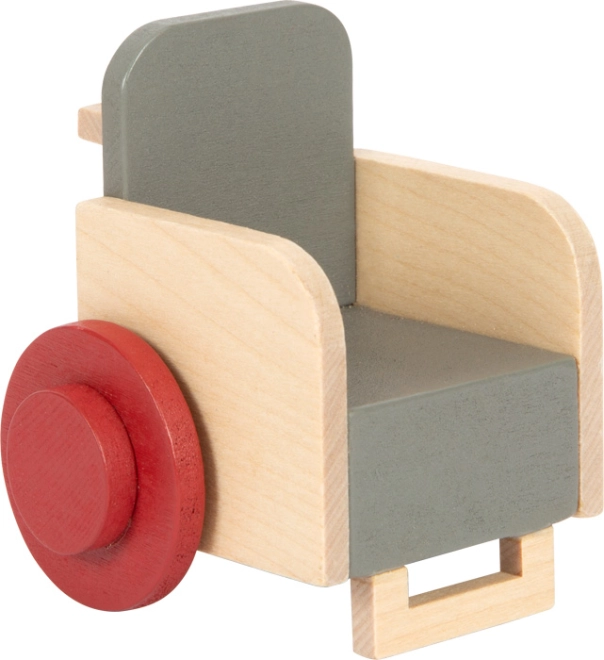 Volledig houten rolstoel