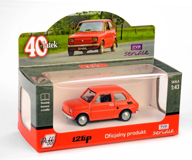 modèle de voiture FIAT 126p Czterdziestolatek – rouge