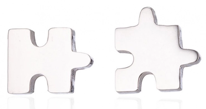 Steel Puzzle Earrings