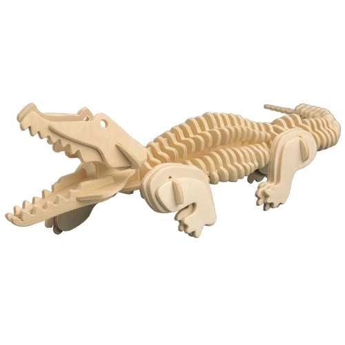 Woodcraft Wooden 3D Puzzle Crocodile