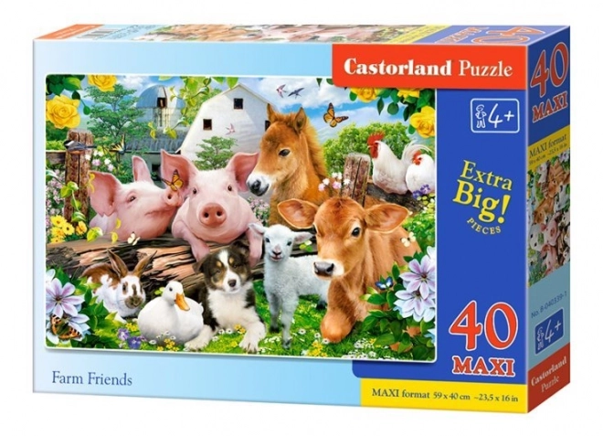 Colorful Farm Friends Maxi Puzzle