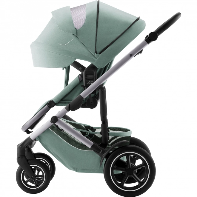 Baby Stroller Set with Car Seat and Base in Jade Green