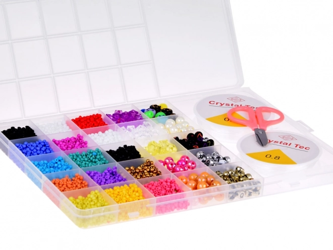 Colorful Bead and Crystal Bracelet Making Kit