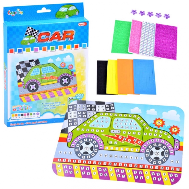 Creative Foam Mosaic Car Sticker Set