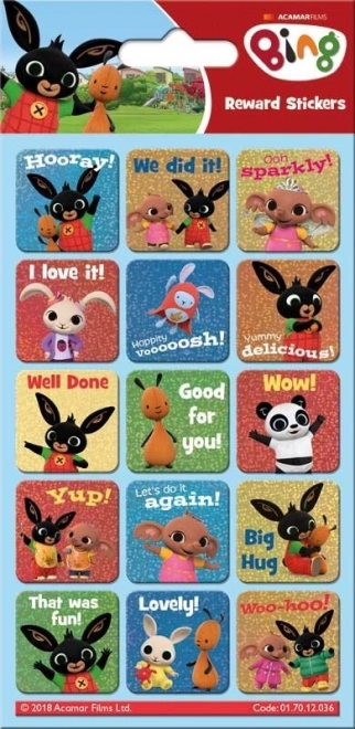 Bing Stickers with Phrases