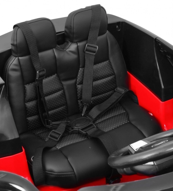 Children's Land Rover Discovery Red + Remote Control + 5 Harnesses + Seat Adjustment + EVA + MP3 LED