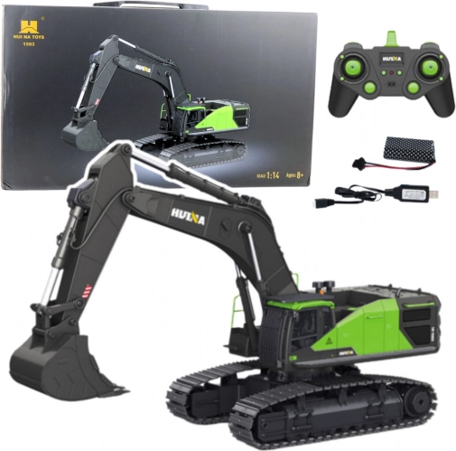 Escavatore cingolato RC HUI NA 1:14 verde