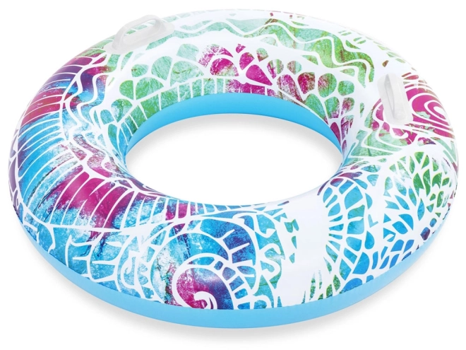 Colorful Inflatable Swimming Ring – Blue