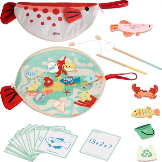 Tappetino a forma di pesce e organizzazione intelligente