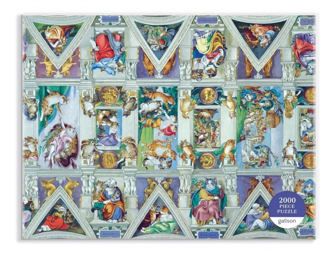 Galison puzzle meowsterpiece sistine chapel 2000 pieces