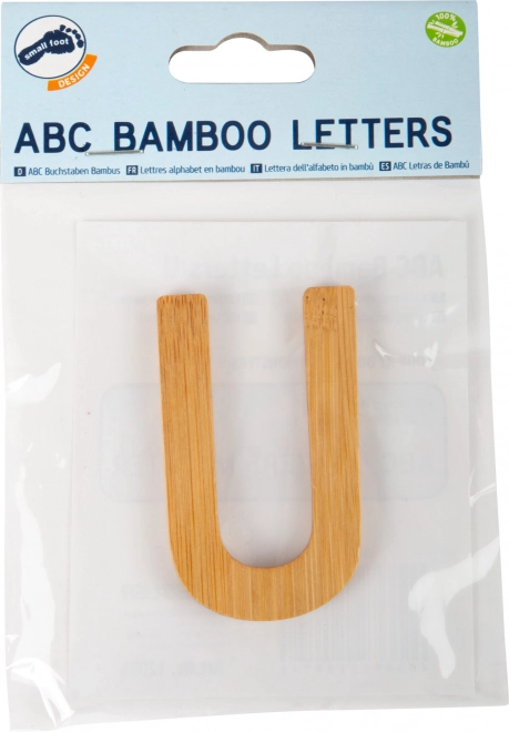 Bamboo Alphabet Letter U