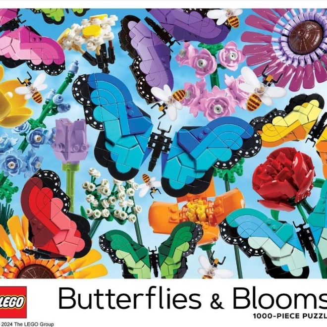 Puzzel LEGO Vlinders en Bloemen 1000 stukjes