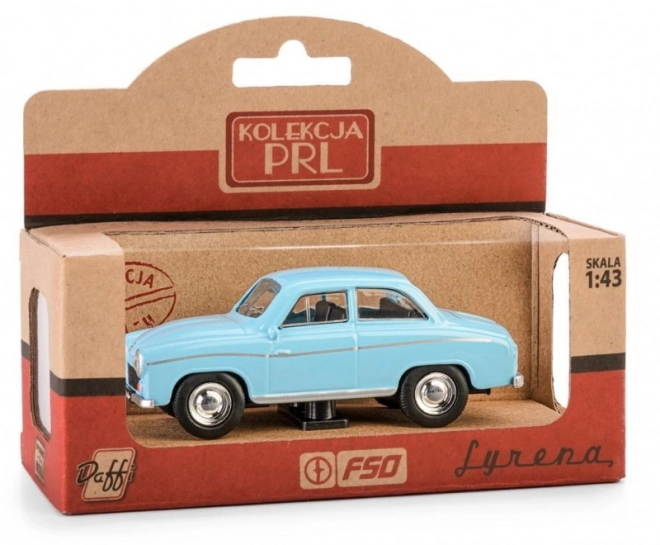 Vintage Syrena 104 Model Car - Blue