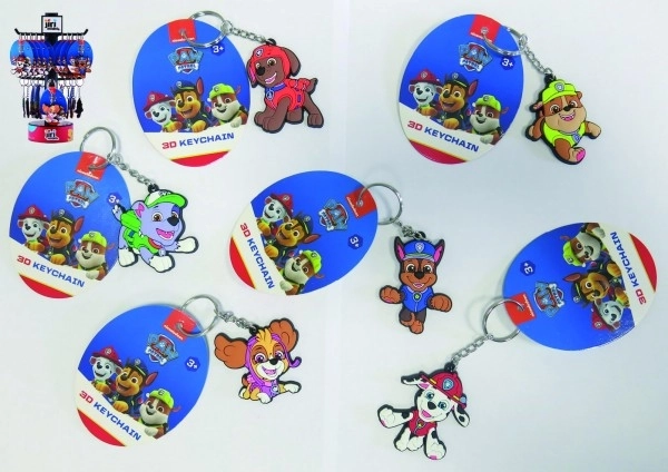 Keychain 3D Paw Patrol Rubber