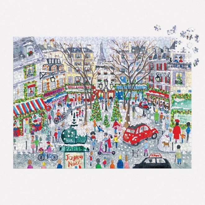 Galison Foil Puzzle Michael Storrings Christmas in Paris