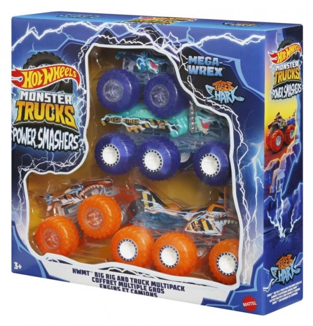 Hot Wheels Monster Truck Power Smashers Haulier and Truck