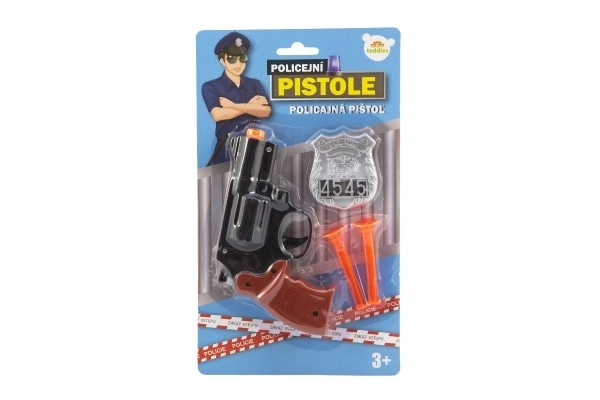 Police Toy Gun with Badge and Suction Cups