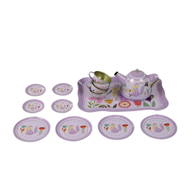 Metallic Tea Set for Kids