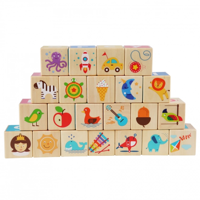 Lucy & Leo Wooden Educational Blocks - English Alphabet Set