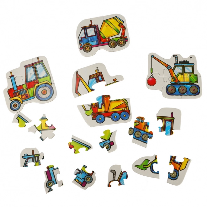 Alexander puzzle dla dzieci - maszyny budowlane 2+