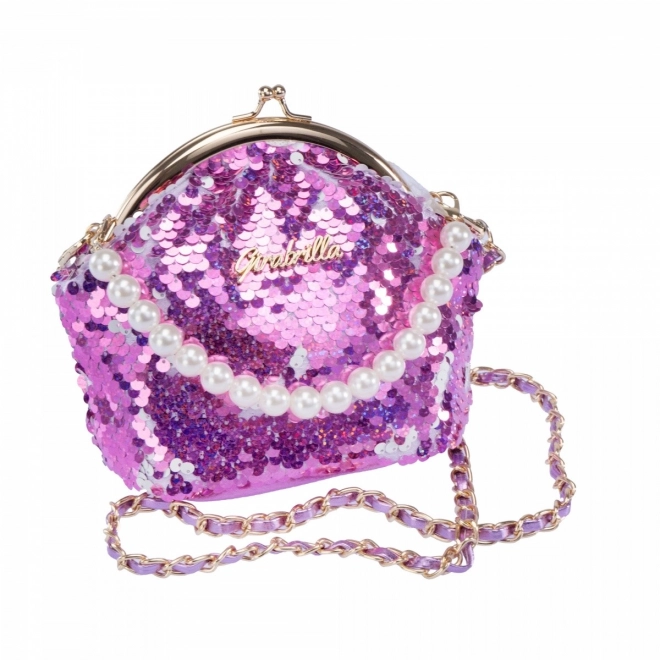 Sequin Purse with Beaded Strap