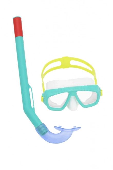 Bestway diving mask with green tube 24018