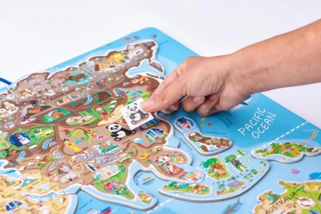 World Map Educational Board 2-in-1