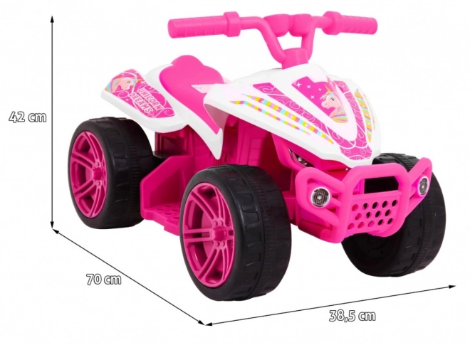 Pink Electric Ride-On Quad for Toddlers