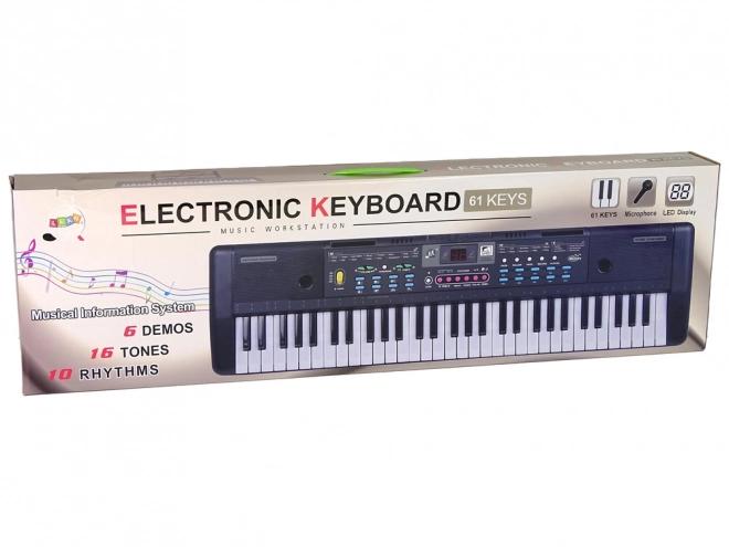 Children's Keyboard with Microphone and Sheet Music Stand